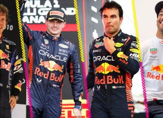 ¿Qué lugar ocupa Checo Pérez en la historia de Red Bull? f1