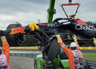 Checo Pérez explica su accidente en Hungría: «no puedo creerlo» f1