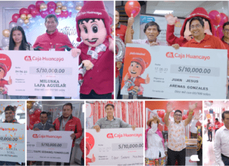 CAJA HUANCAYO REGALÓ 80 MIL SOLES A GANADORES DE SORTEO DE DEPÓSITO A PLAZO FIJO caja