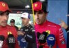 El reclamo y empujón de Pierre Gasly a Carlos Sainz en plena entrevista f1
