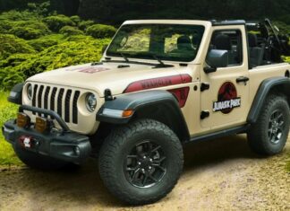 Jeep al estilo Jurassic Park jeep