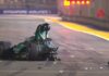 Stroll se accidenta en la clasificación de Singapur f1