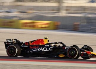 Verstappen el mejor en la práctica en Qatar, Checo Pérez en top 5 f1