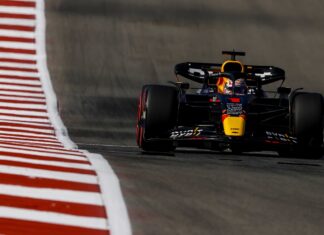 Verstappen lidera la práctica en Austin, Checo Pérez en el top 5