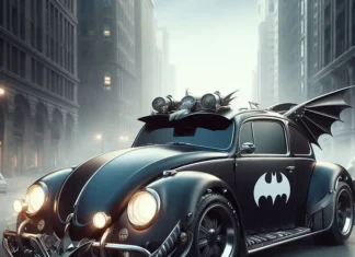 Así sería el Batimóvil si fuera un vocho, según la inteligencia artificial