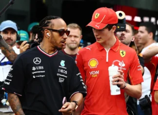 El gran elogio del jefe de Ferrari a Hamilton por su gesto con el joven Bearman