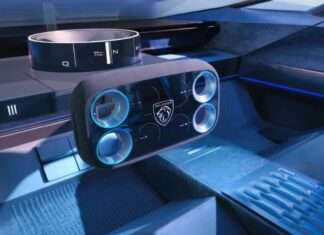 El volante rectangular de Peugeot será una realidad