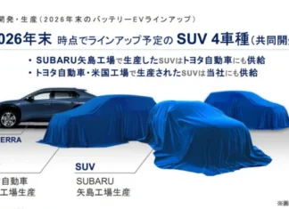 Subaru y Toyota construirán tres nuevos SUV eléctricos para 2026