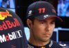 Red Bull con problemas de repuestos para Checo Pérez