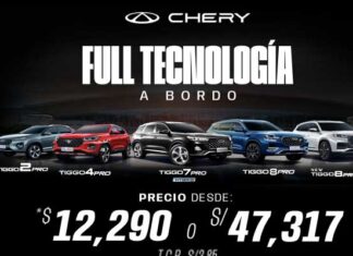 Chery presenta GLP gratis y 2 años de mantenimiento