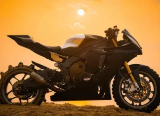 Yamaha R1 ideal para surfear las dunas
