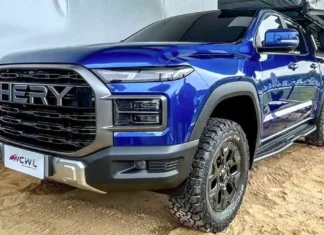 Chery mostró por primera vez su pick-up híbrida