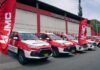 JMC pone a disposición flota de pick-ups a Bomberos del Perú