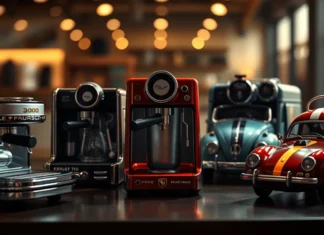 Cafeteras con alma de auto: la fusión perfecta