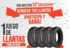 PARTICIPA Y GANA DE UN JUEGO DE LLANTAS