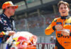 La acción entre Verstappen y Piastri por la que Max fue sancionado