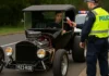 Un Ford Model T de 1923, detenido por exceso de velocidad