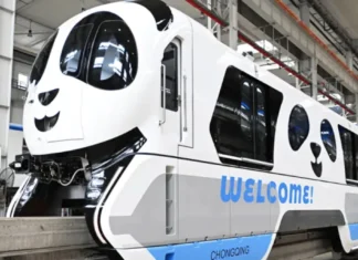 En China rueda el primer «tren Panda»: con tecnología, velocidad y encanto