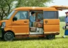 Suzuki presentó una kei van con todo para acampar