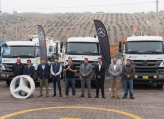 Divemotor entrega 6 camiones Mercedes-Benz Axor a Séché Group para operaciones en minería