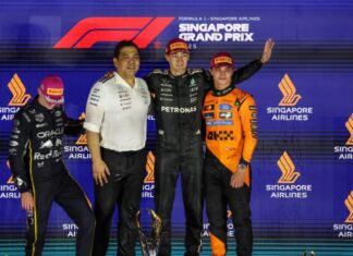 George Russell gana el GP de Singapur, mientras McLaren retiene el título de Constructores