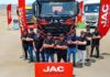 Tracto JAC K7 «Dragón Rojo» demostró su desempeño en los «Piques Trucks» en La Chutana