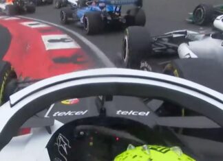 Checo Pérez sobre el choque con Bottas en China: «fue todo mi culpa»